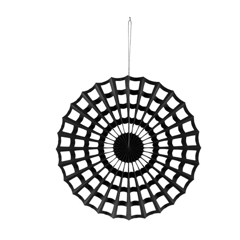 1 Dekorative Rosette Spinnennetz - Black