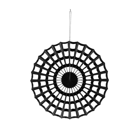 1 Dekorative Rosette Spinnennetz - Black