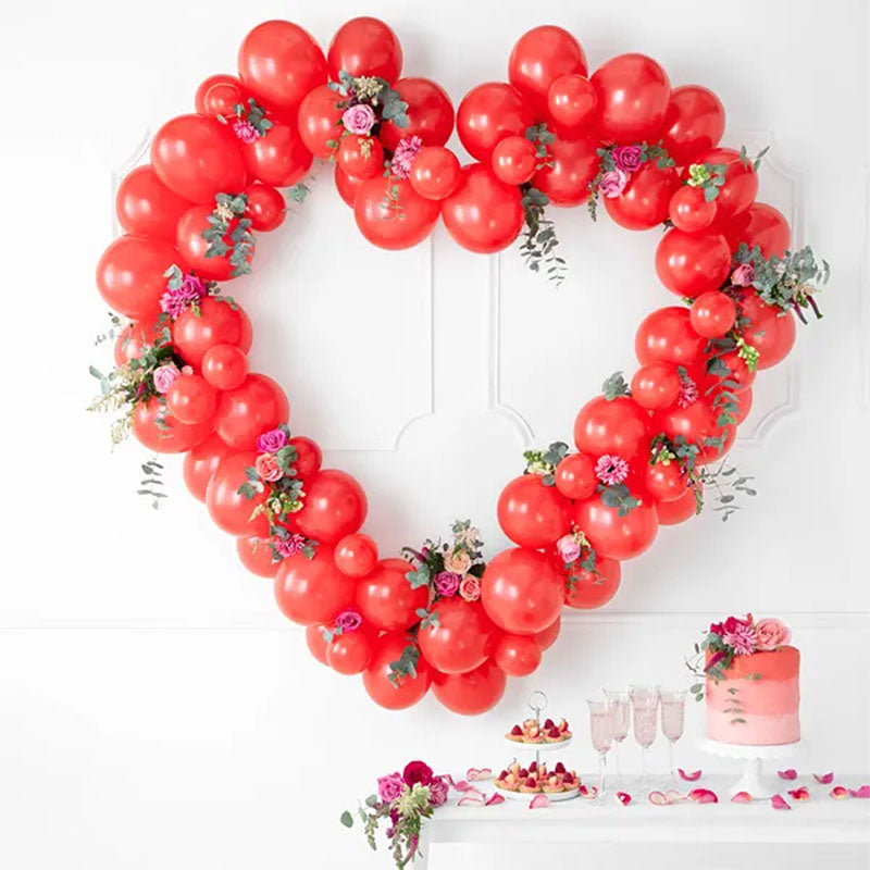10 Luftballons - Ø 27cm - Pastell Poppy Red