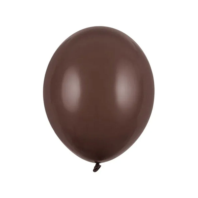 50 Luftballons - Ø 27cm - Pastell Cocoa Brown