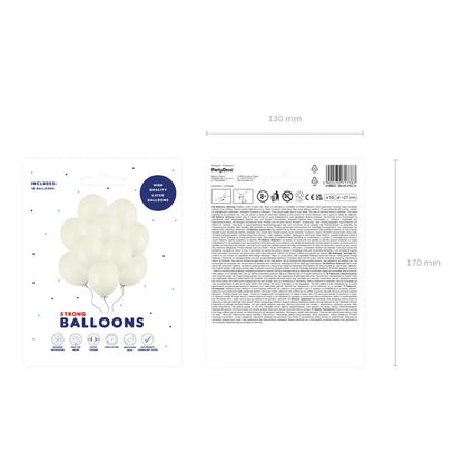 10 Luftballons - Ø 27cm - Pastell Light Cream