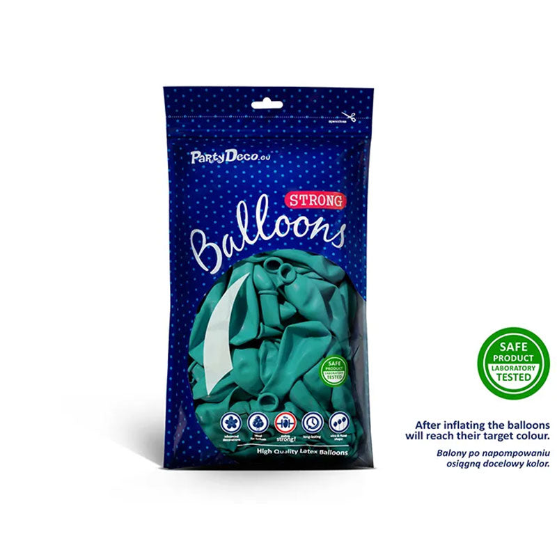 100 Luftballons - Ø 27cm - Pastell Lagoon Blue