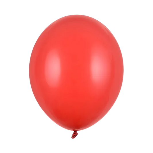 50 Luftballons - Ø 30cm - Metallic - Rot