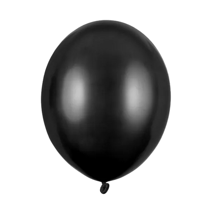 10 Luftballons - Ø 30cm - Metallic - Black