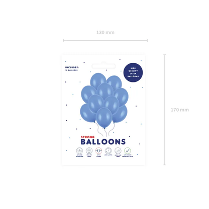 10 Luftballons - Ø 30cm - Pastel Ultramarine