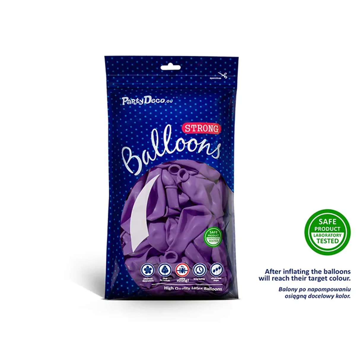 50 Luftballons - Ø 30cm - Pastel Lavender Blue