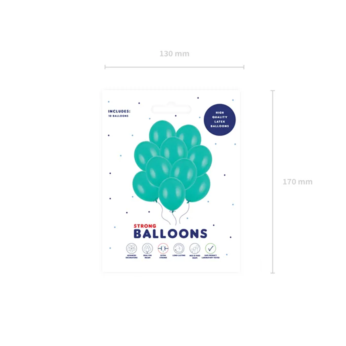 10 Luftballons - Ø 30cm - Pastel Aquamarine