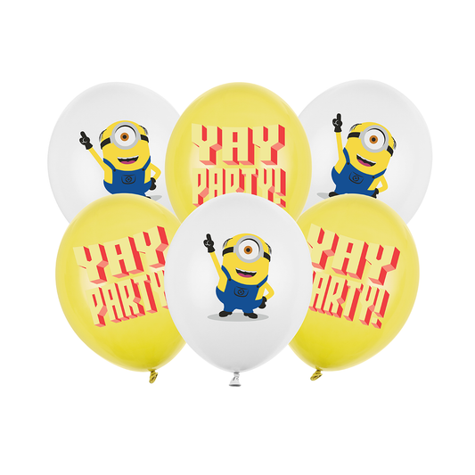 6 Motivballon - Minions - 30cm