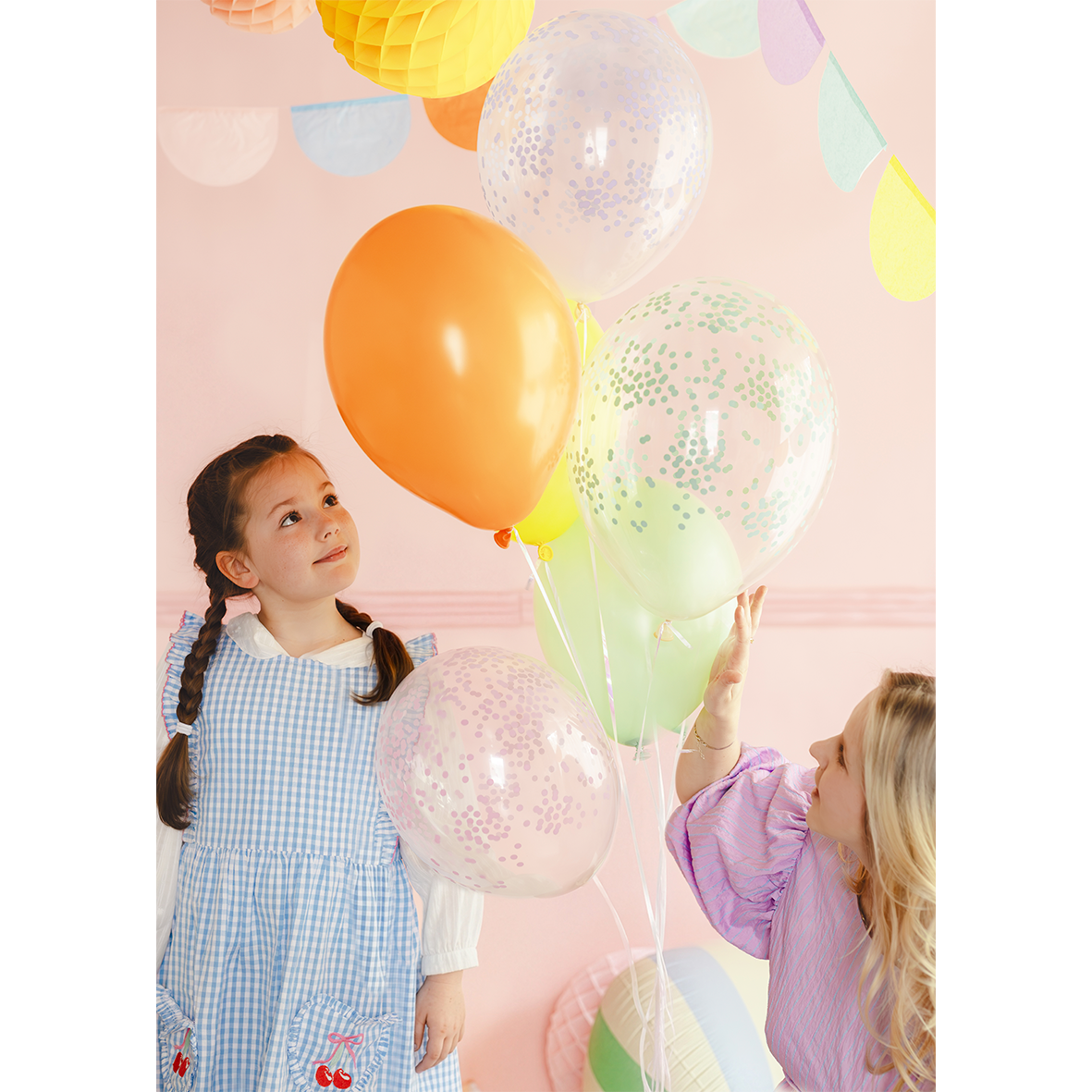 6 Motivballons - Confetti - 30cm