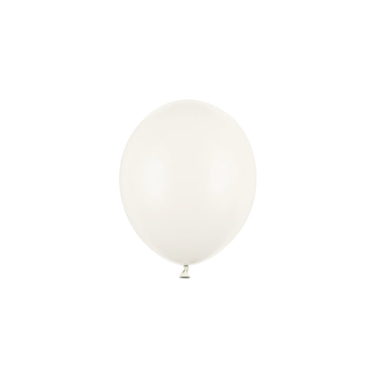 100 Miniballons - Ø 12cm - Pastel AltWeiß