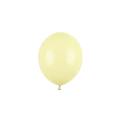 100 Miniballons - Ø 12cm - Pastell - Gelb