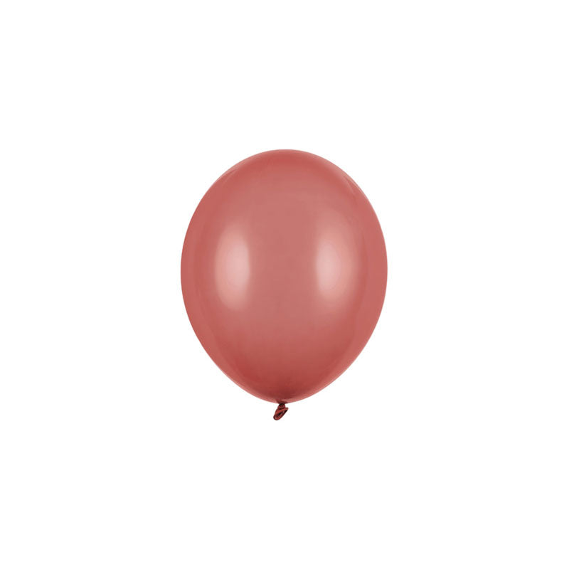 100 Miniballons - Ø 12 cm - Pastell Burgundy