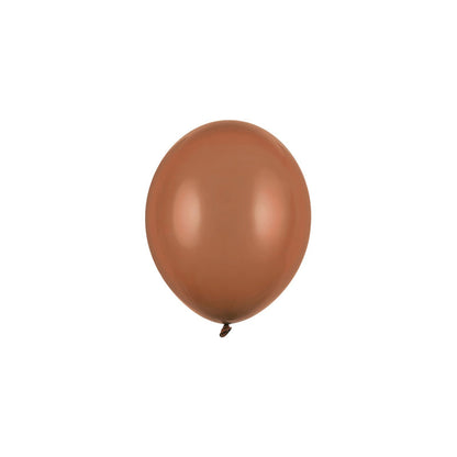 100 Miniballons - Ø 12 cm - Pastell Mocca
