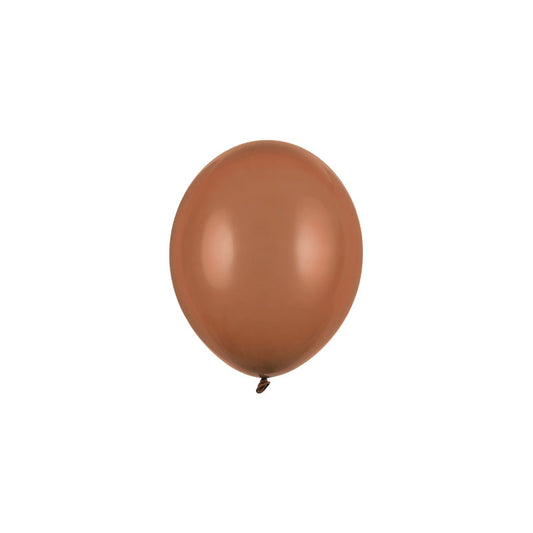 100 Miniballons - Ø 12 cm - Pastell Mocca