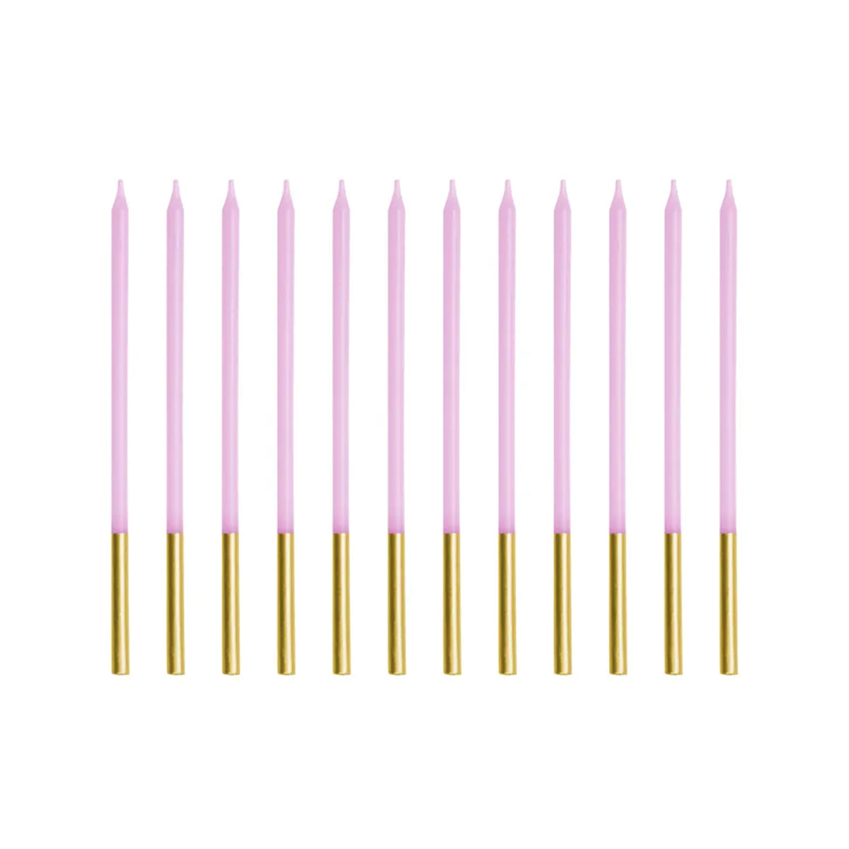 12 Kuchenkerzen XL - Violet Gold