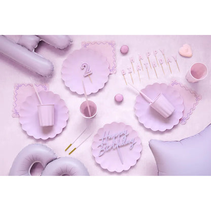 12 Kuchenkerzen XL - Violet Gold