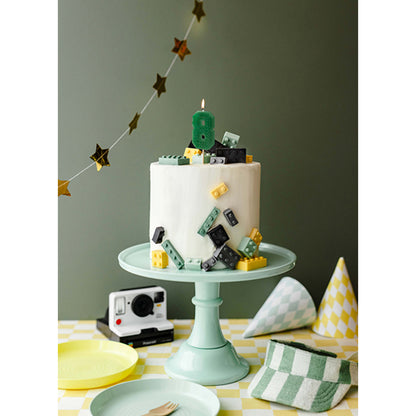 1 Kuchenkerze - Zahl 8 - green