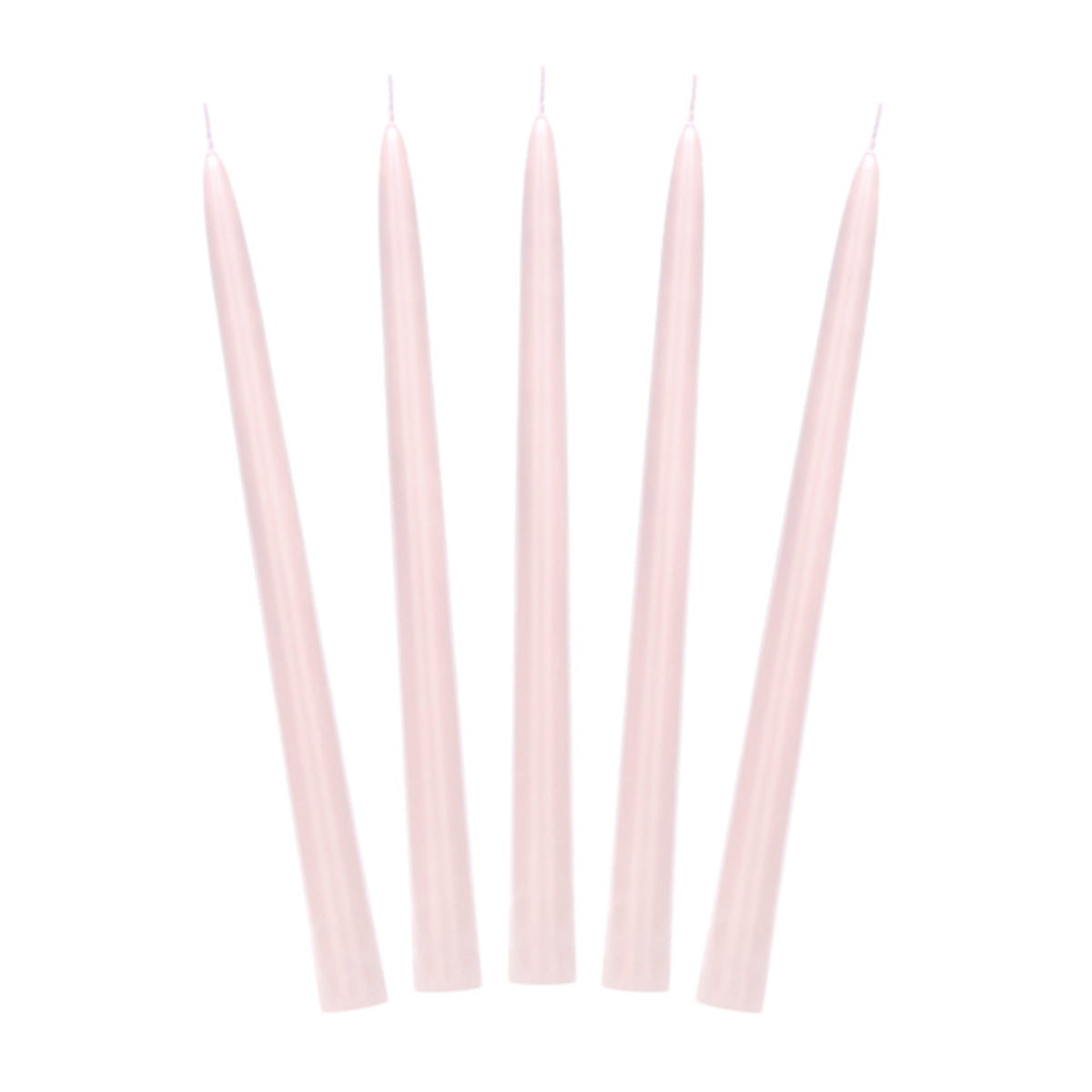 10 Kegelkerzen - dusty rose