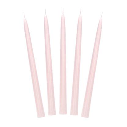 10 Kegelkerzen - dusty rose