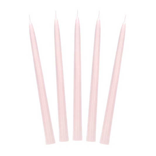 10 Kegelkerzen - dusty rose
