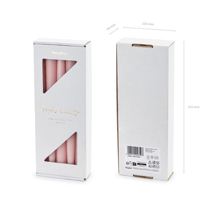 10 Kegelkerzen - dusty rose