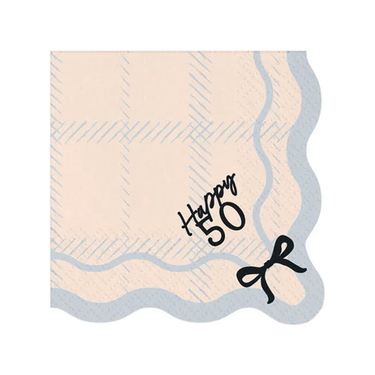 12 Servietten - 33cm - Happy 50