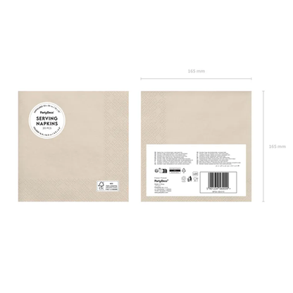 20 Servietten - Beige