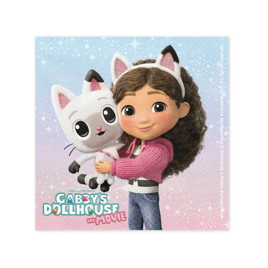 20 Servietten - Gabby's Dollhouse the Movie