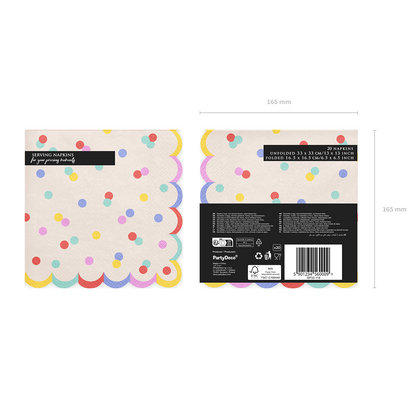 20 Servietten - Confetti