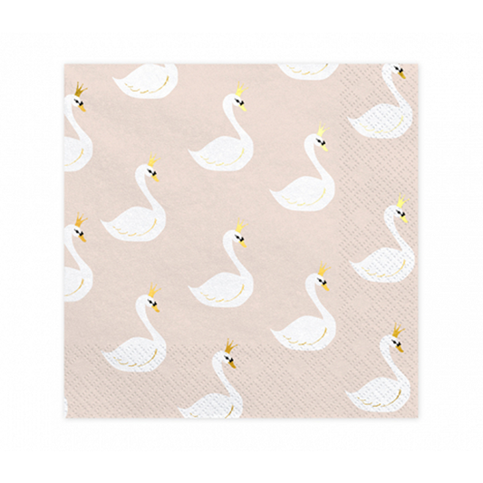 20 Servietten Trend - 33cm - Lovely Swan
