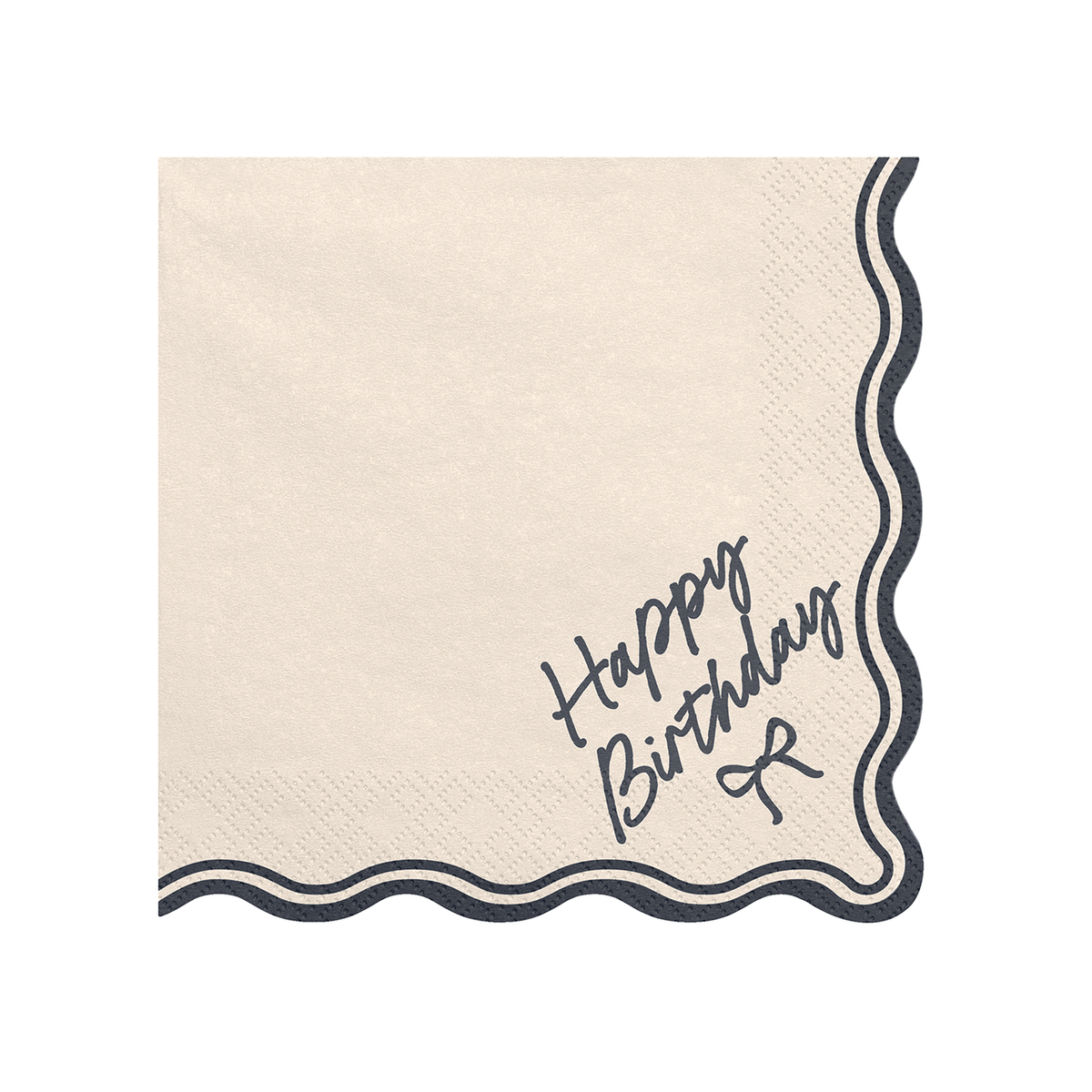 12 Servietten - Happy Birthday Schleife