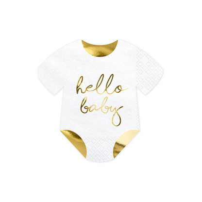 20 Servietten Trend - 16cm - Hello Baby