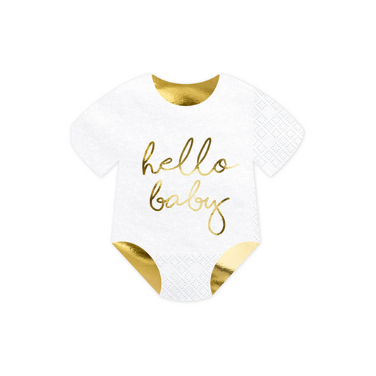 20 Servietten Trend - 16cm - Hello Baby