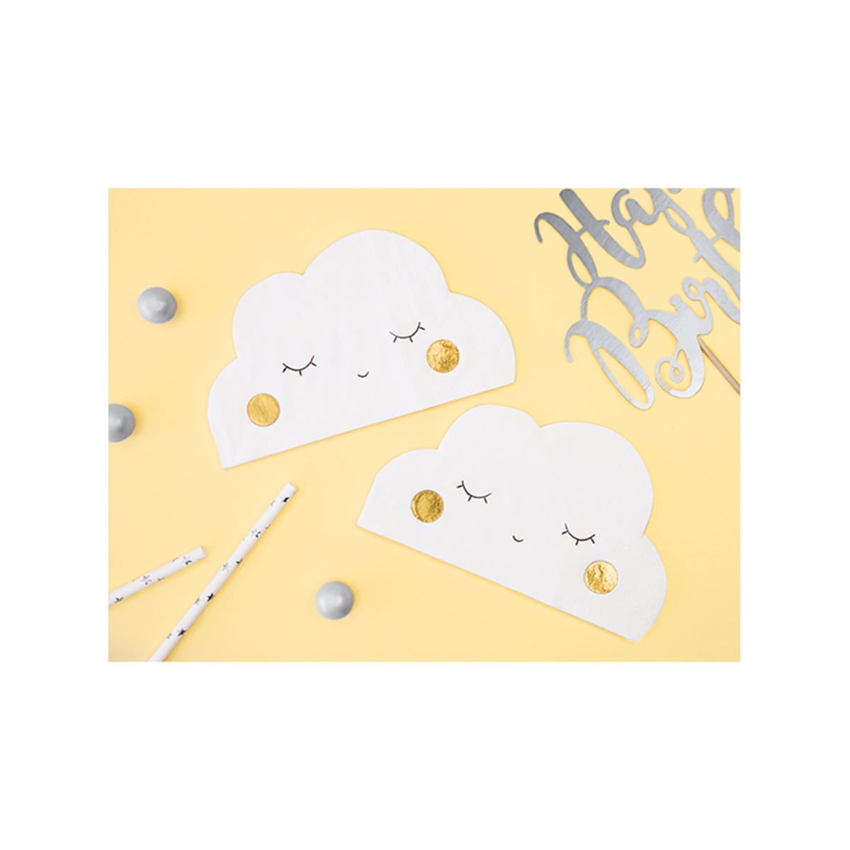 20 Servietten Trend - 16cm - Cloud