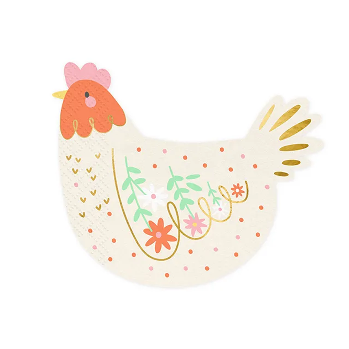 20 Servietten - Hünchen aus Papier