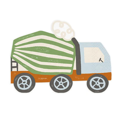 20 Servietten Trend - 16cm - Construction vehicles