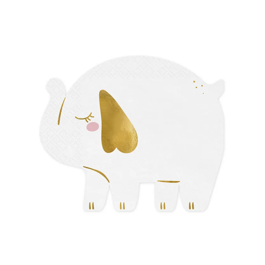 12 Servietten Trend - 16cm - Elefant