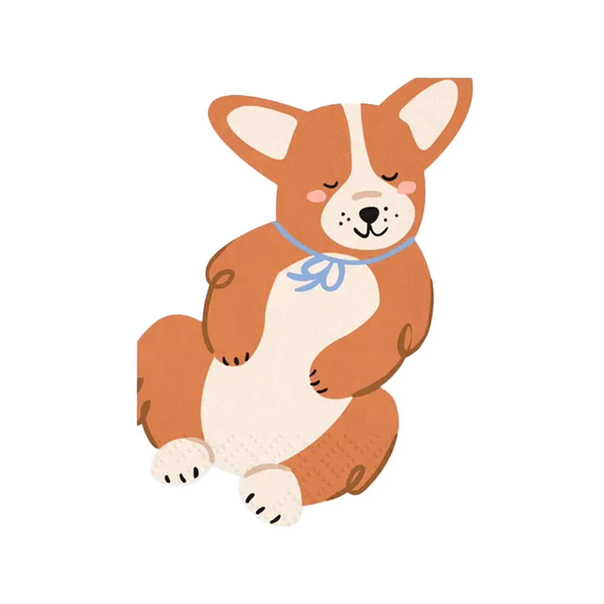 12 Servietten Trend - 15cm - Corgi Dog