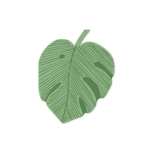 12 Servietten - Monstera-Blatt