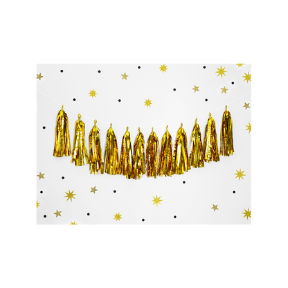 1 Tasselgirlande - 1,5m - Gold