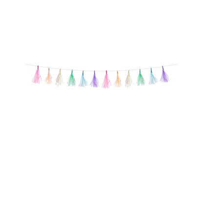 1 Tasselgirlande - 1,2m - Iridescent Mix