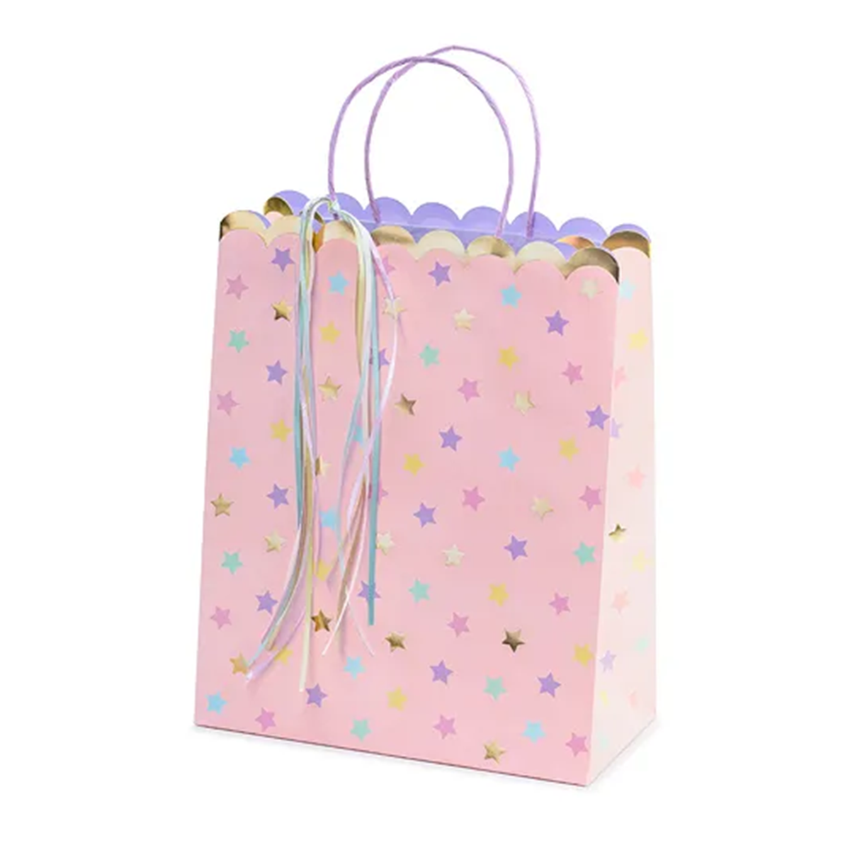 1 Geschenktüte - Sterne Light Pink