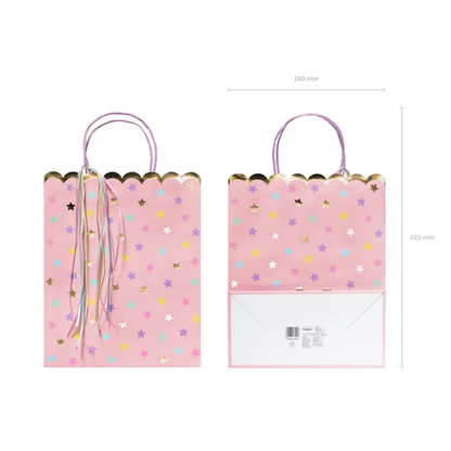 1 Geschenktüte - Sterne Light Pink