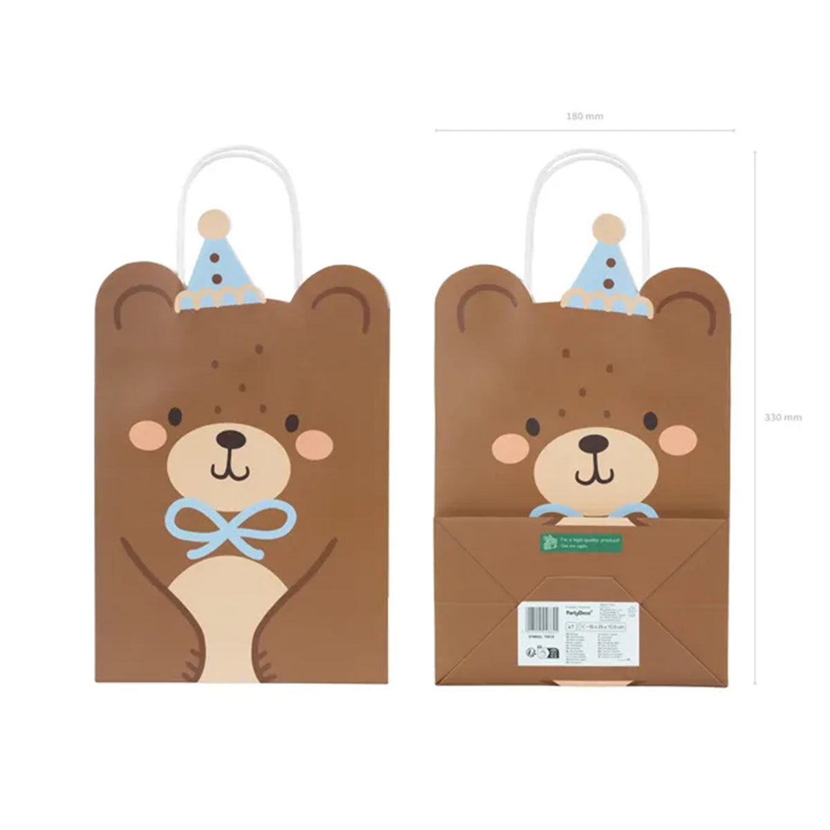 1 Geschenktüte - Teddybär