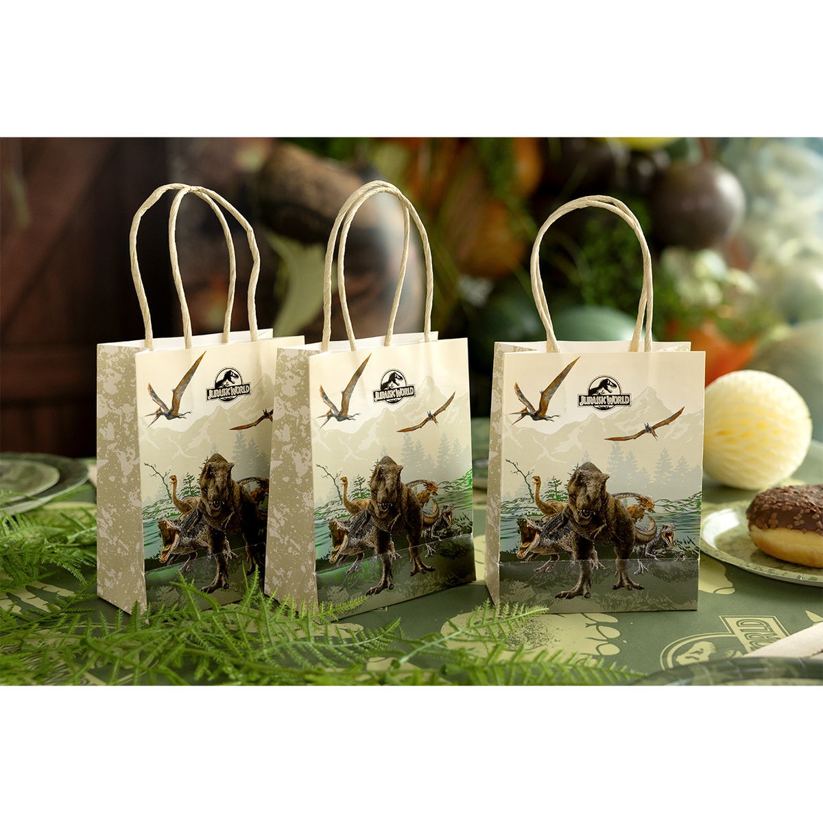 6 Papier-Geschenktüten - Jurassic World