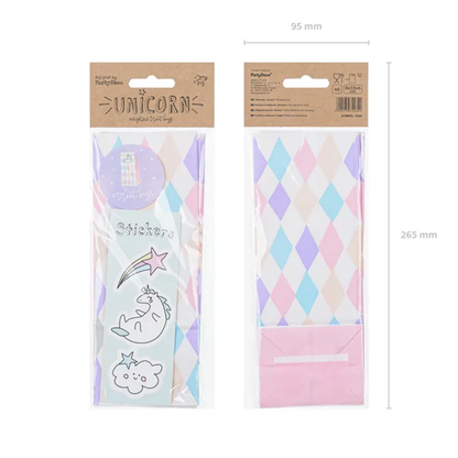 6 Treat Bags - Unicorn