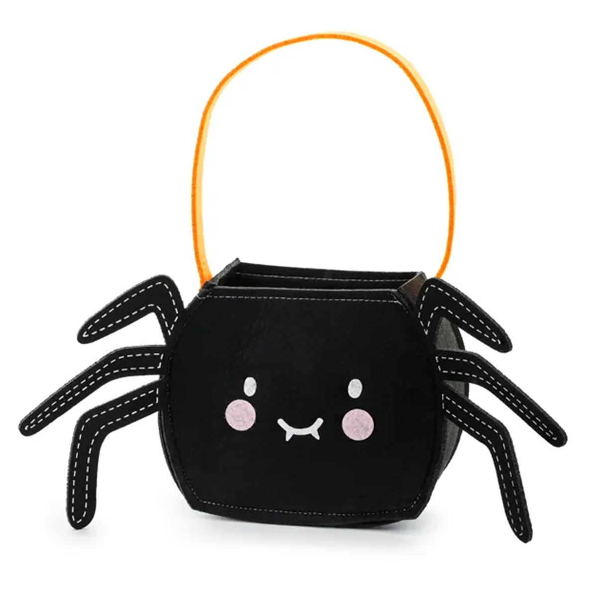 1 Halloween-Tasche Spinne - Schwarz