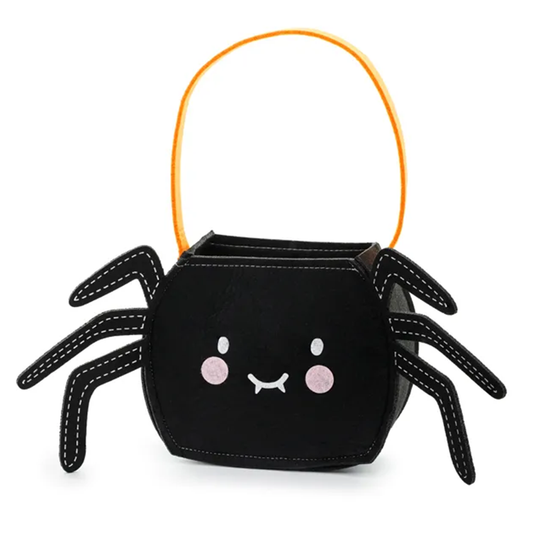 1 Halloween-Tasche Spinne - Schwarz