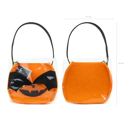 1 Halloween-Tasche Kürbis - Orange