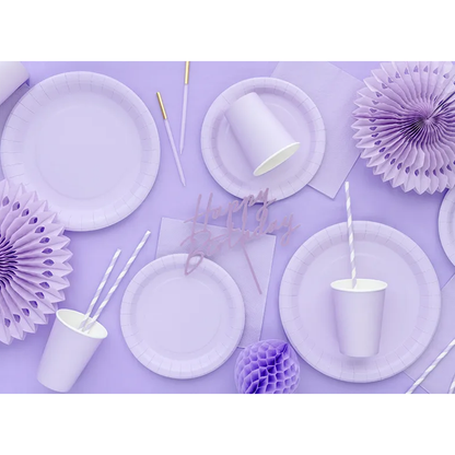 6 Pappteller - Lavendel - 23cm